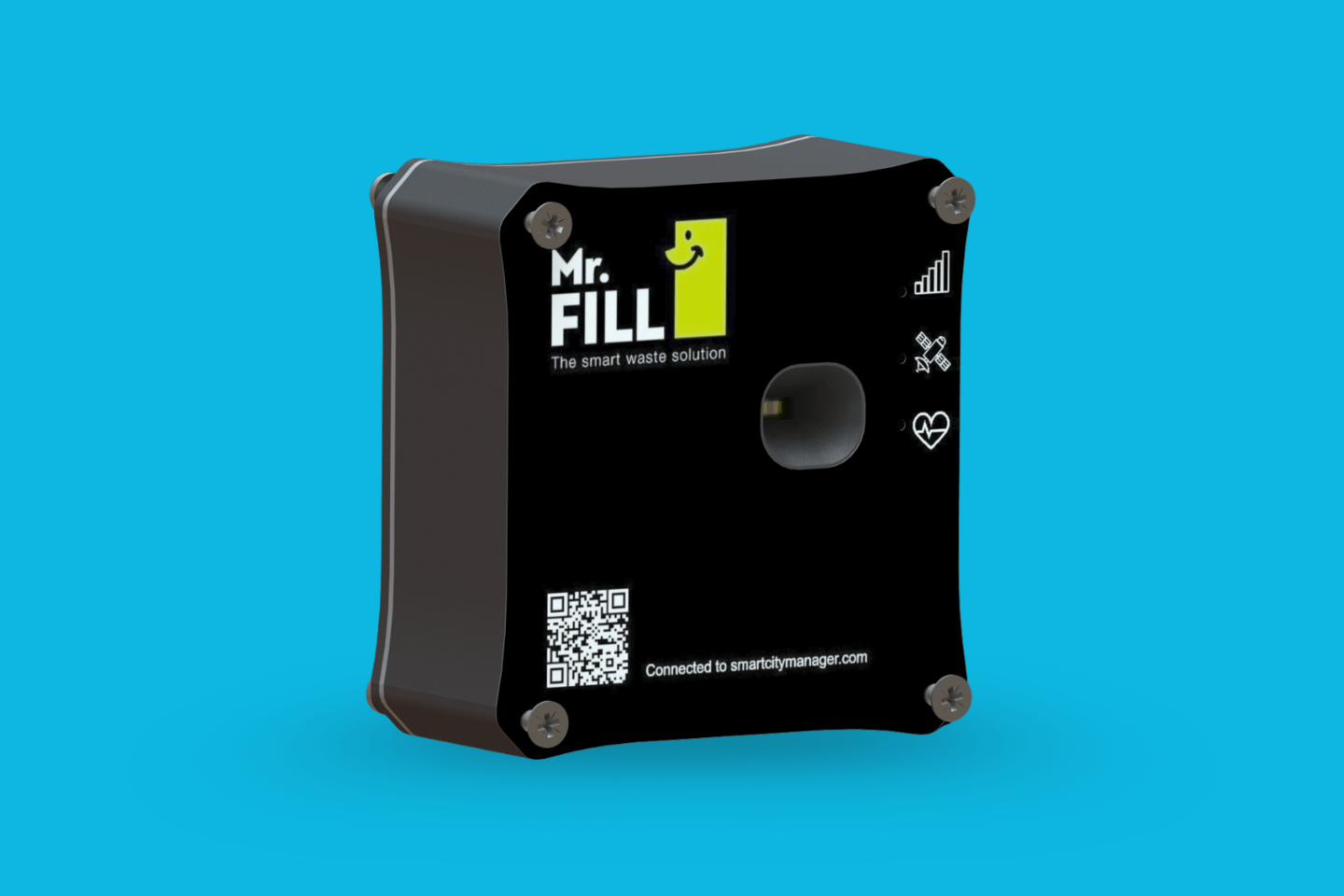 Sensor Fill Solar compacting bin